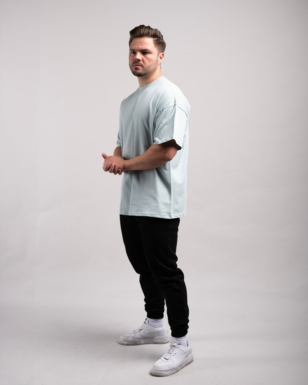 Oversized Tee (Mint Blue) - HQ Basics - Athletic Aesthetics