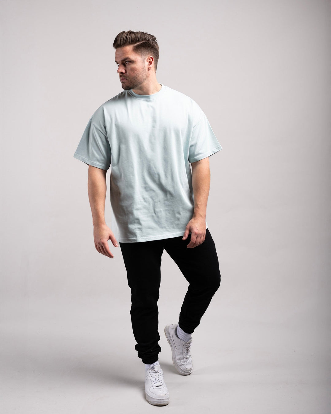 Oversized Tee (Mint Blue) - HQ Basics - Athletic Aesthetics