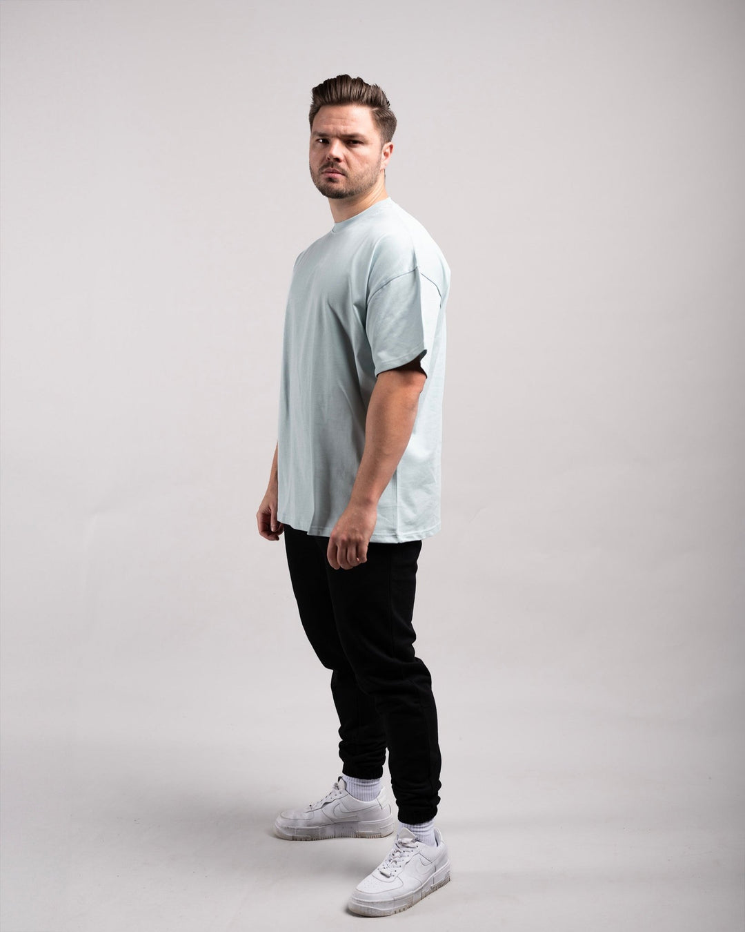Oversized Tee (Mint Blue) - HQ Basics - Athletic Aesthetics
