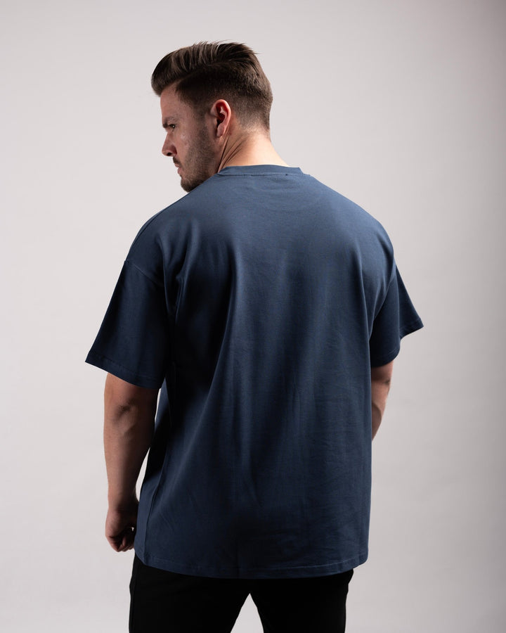 Oversized Tee (Navy Blue) - HQ Basics - Athletic Aesthetics