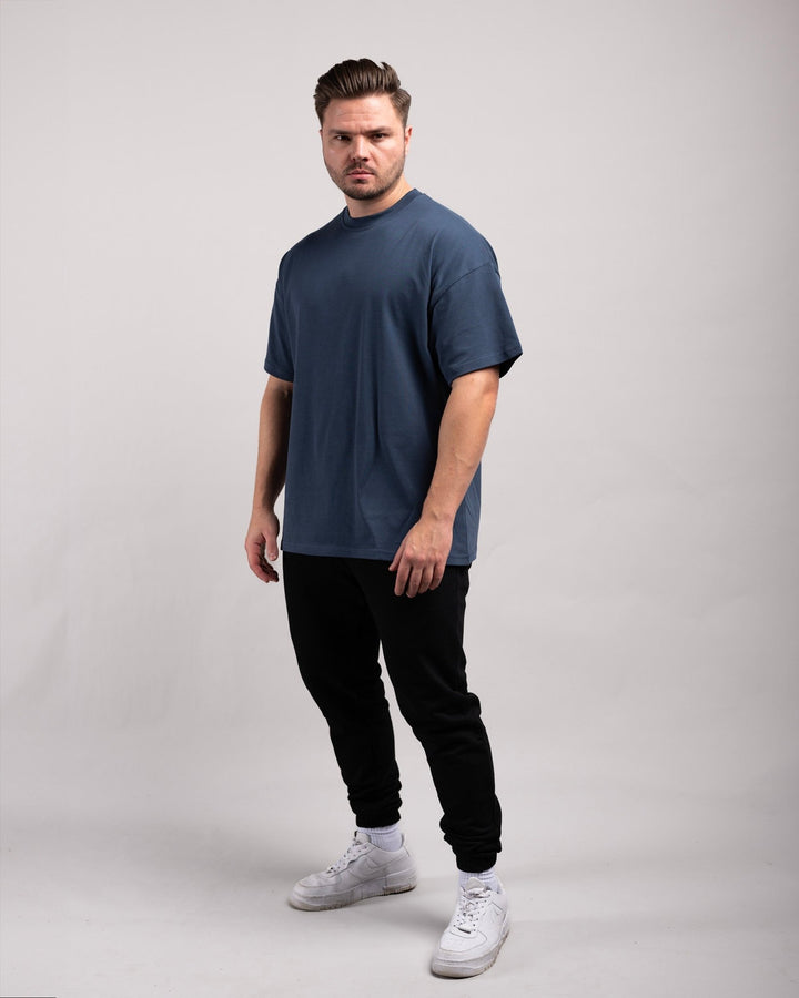 Oversized Tee (Navy Blue) - HQ Basics - Athletic Aesthetics