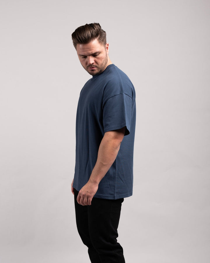 Oversized Tee (Navy Blue) - HQ Basics - Athletic Aesthetics