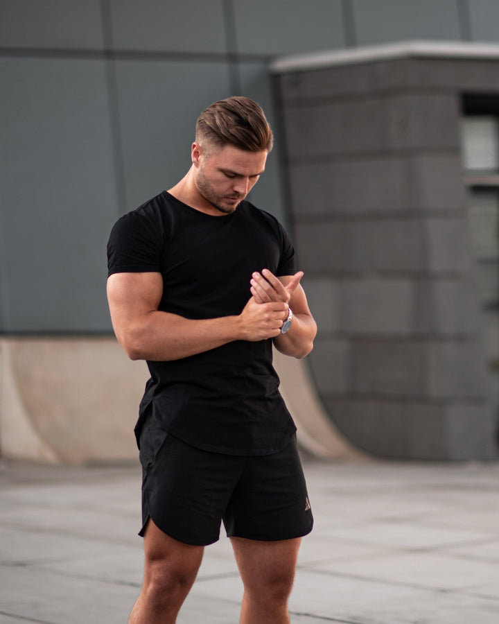 Premium Longline Classic (Black) - Athletic Aesthetics