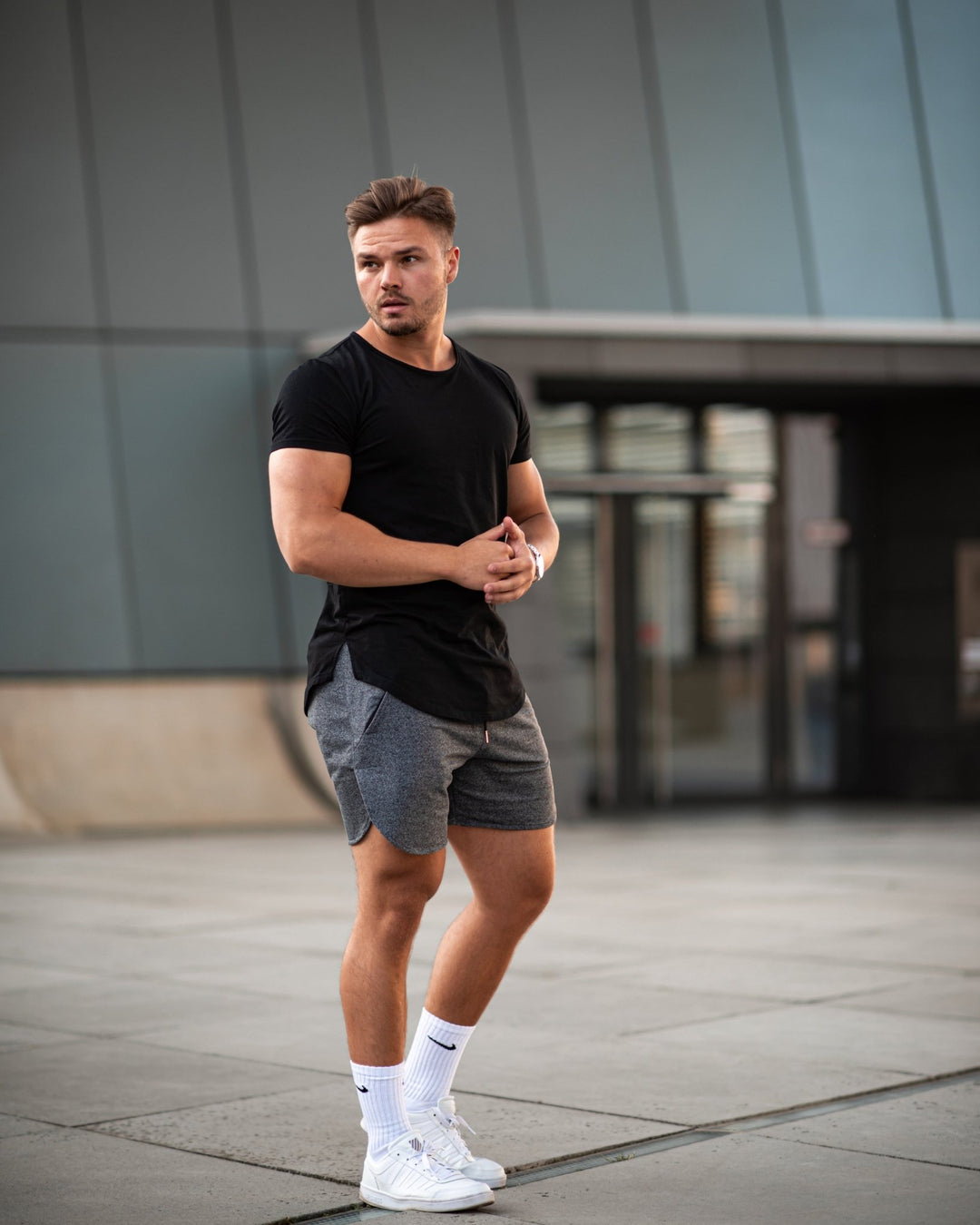 Premium Longline Classic (Black) - Athletic Aesthetics
