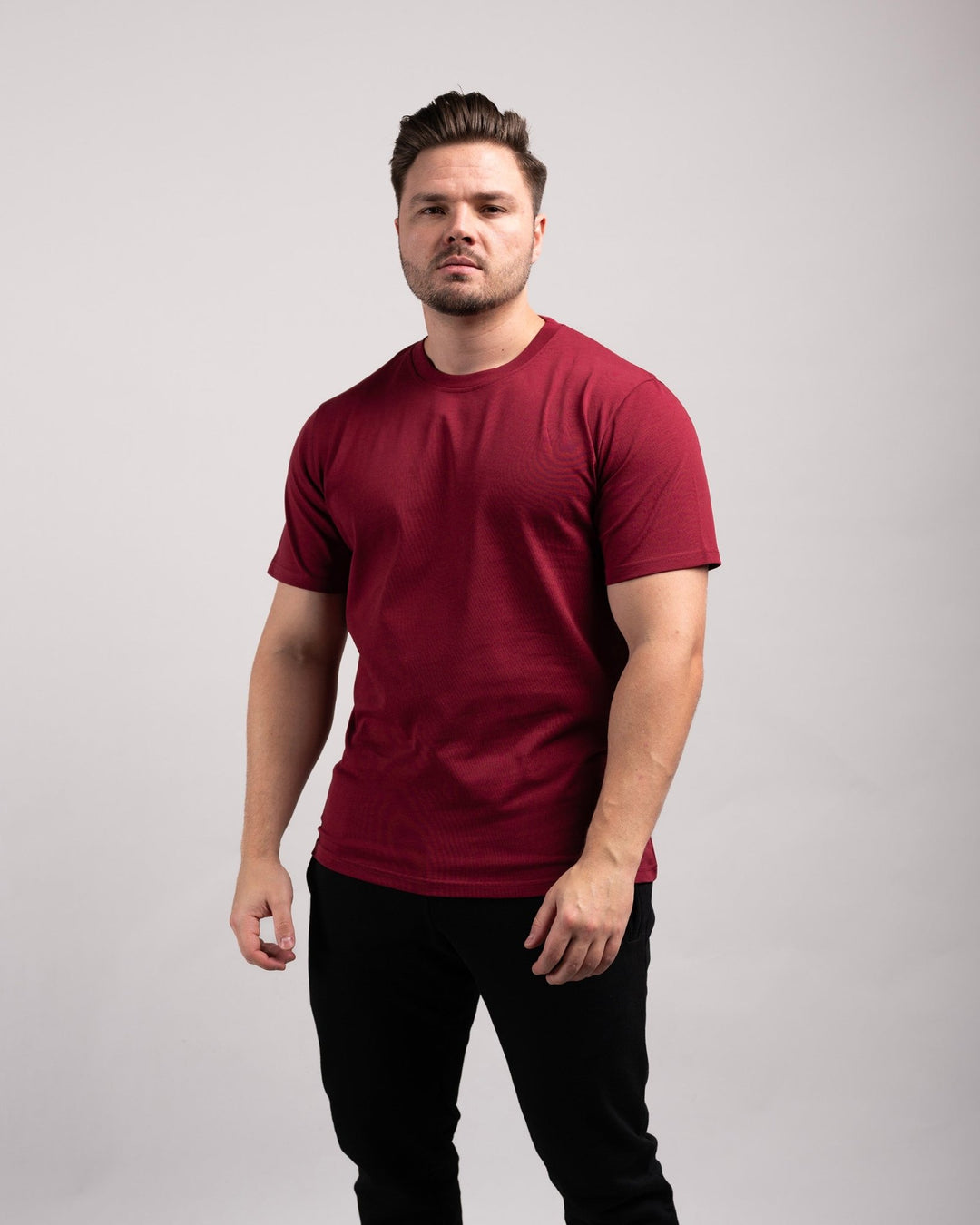 Regular Tee (Burgundy) - HQ Basics - Athletic Aesthetics
