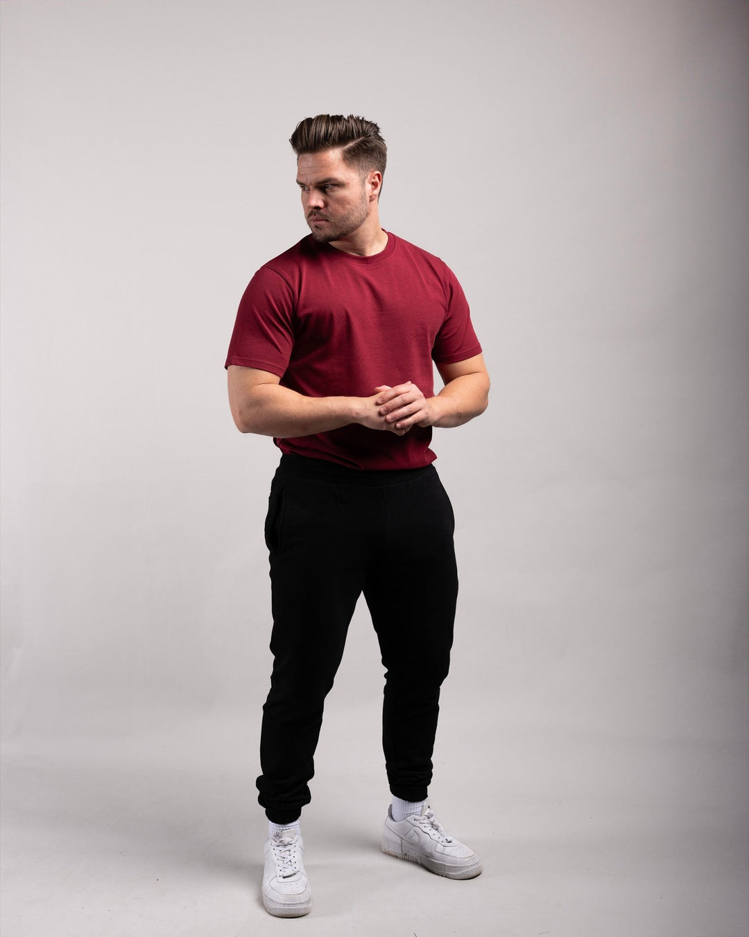 Regular Tee (Burgundy) - HQ Basics - Athletic Aesthetics