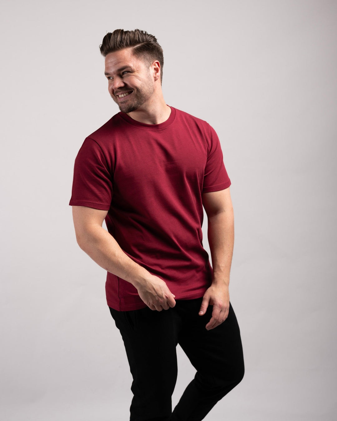 Regular Tee (Burgundy) - HQ Basics - Athletic Aesthetics