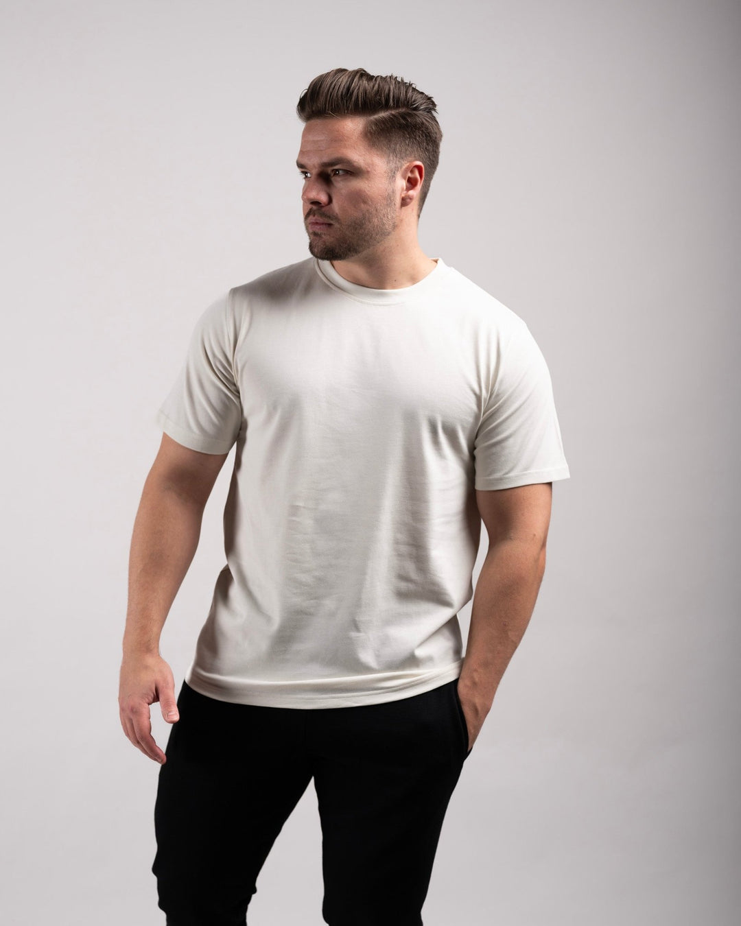 Regular Tee (Vintage White) - HQ Basics - Athletic Aesthetics