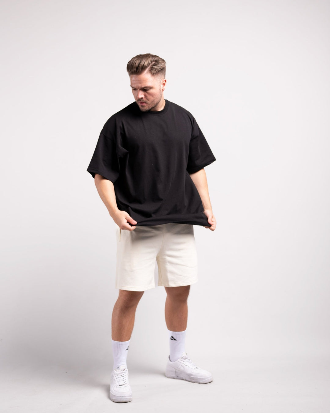 Sweatshorts (Cream) - HQ Basics - Athletic Aesthetics