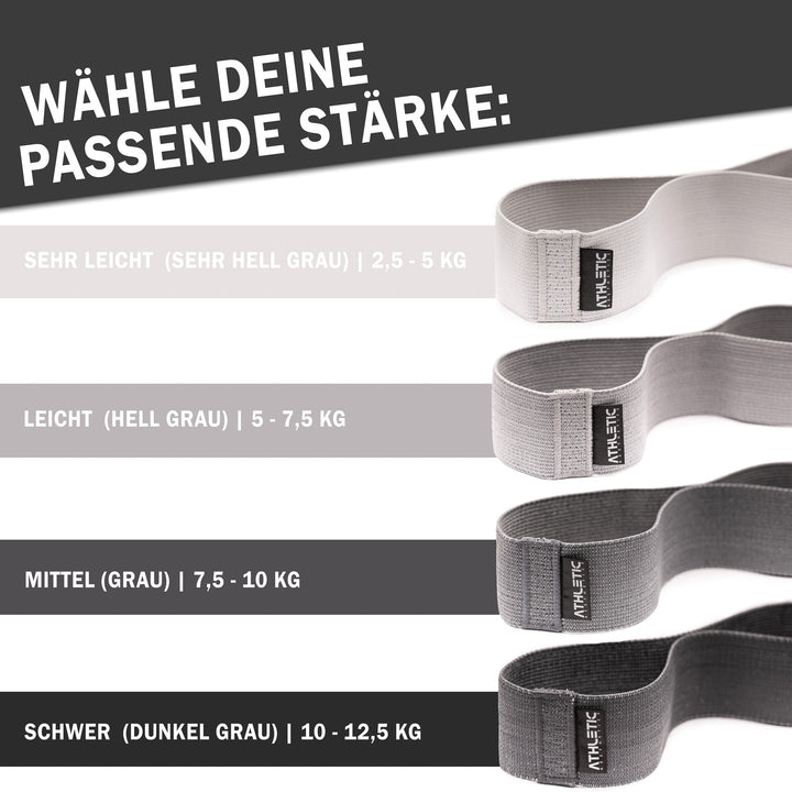 Textil Loop Bands (Grau) - Athletic Aesthetics