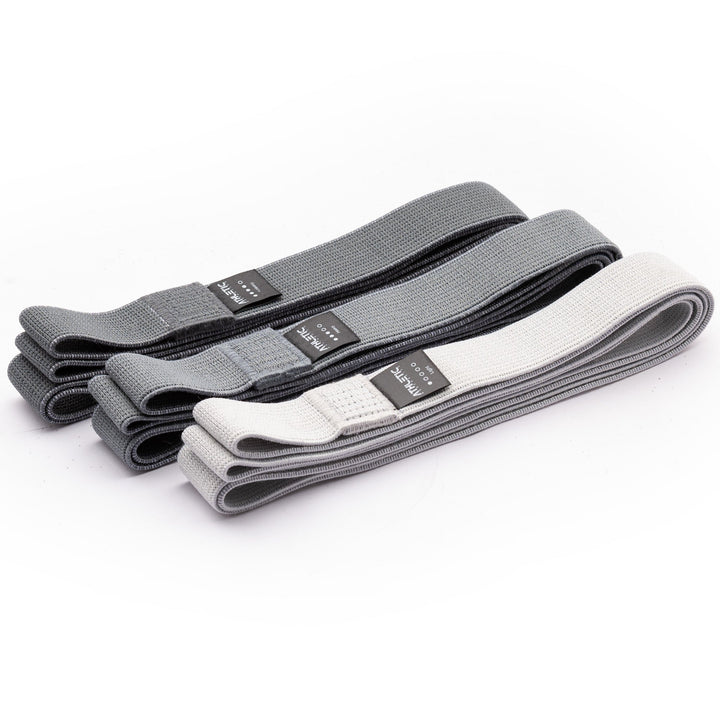 Widerstandsband 3er Set Textil (Grau) - Athletic Aesthetics