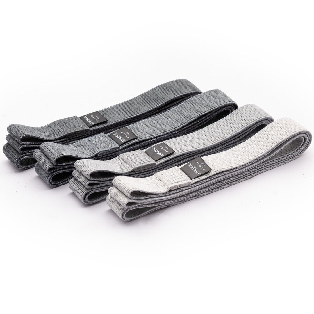 Widerstandsband 4er Set Textil (Grau) - Athletic Aesthetics