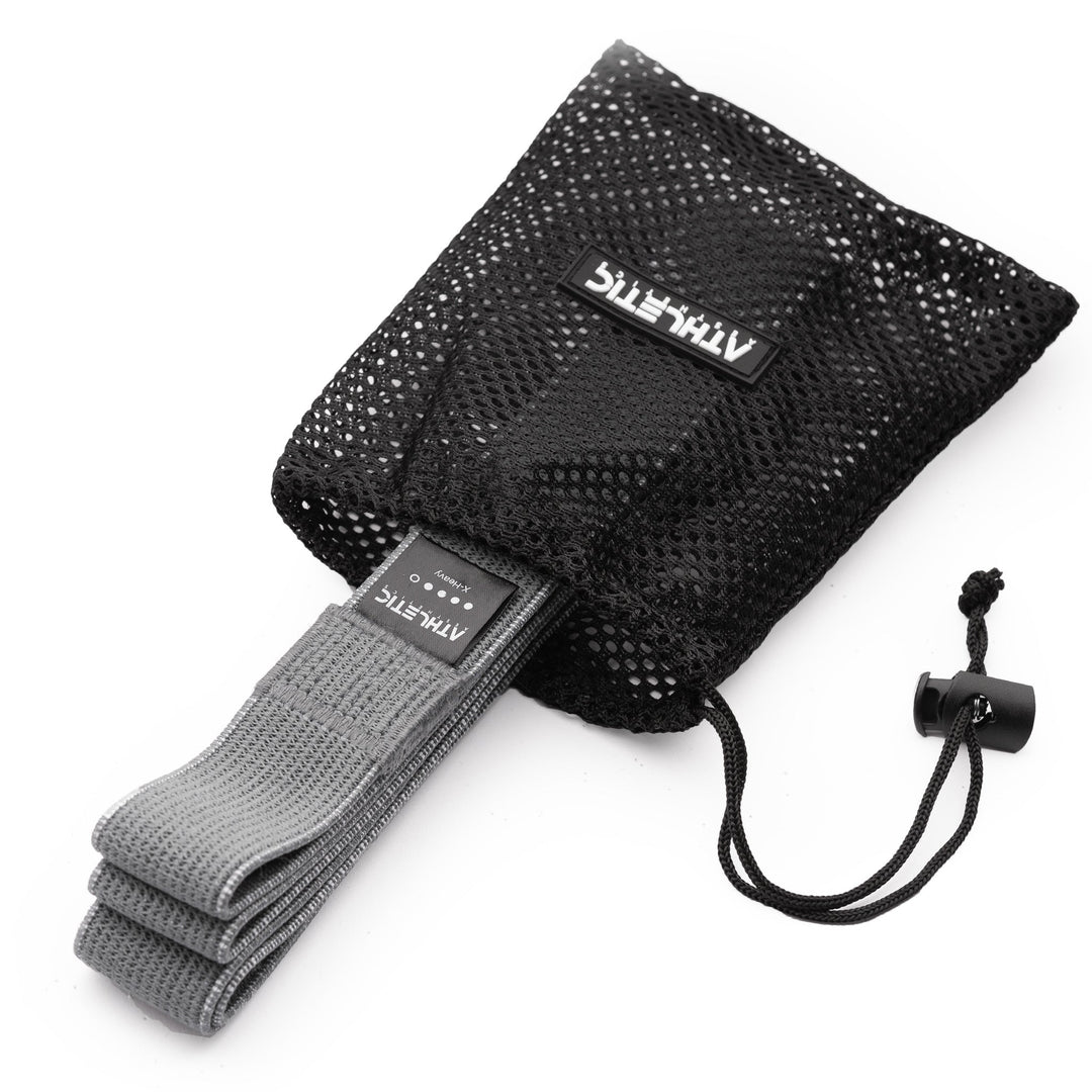 Widerstandsband Textil Dunkel Grau / Stark (25kg - 45kg) - Athletic Aesthetics