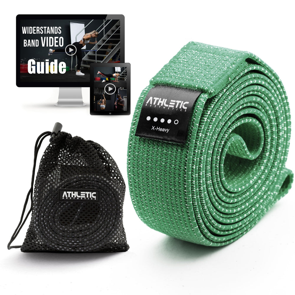 Widerstandsband Textil Grün / Stark (25kg - 45kg) - Athletic Aesthetics