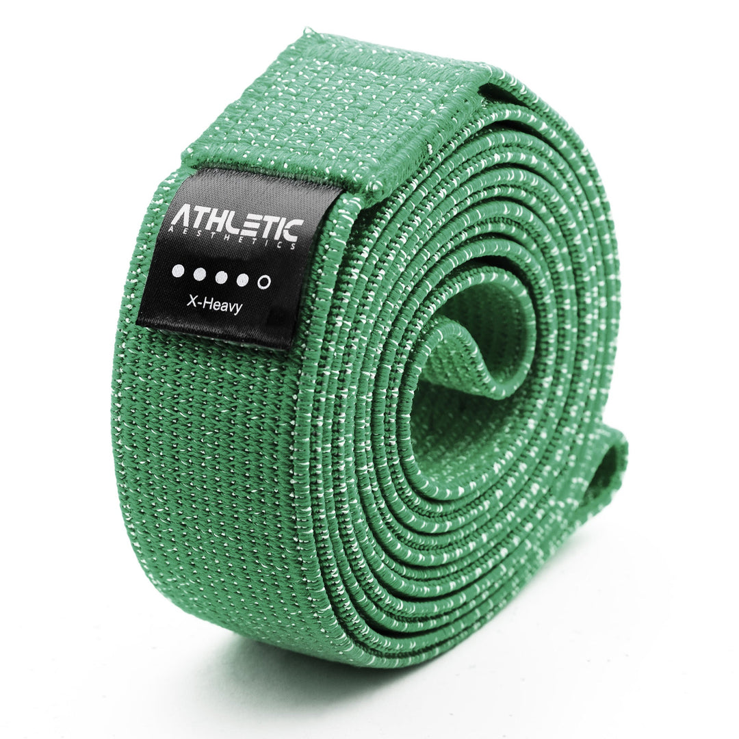 Widerstandsband Textil Grün / Stark (25kg - 45kg) - Athletic Aesthetics