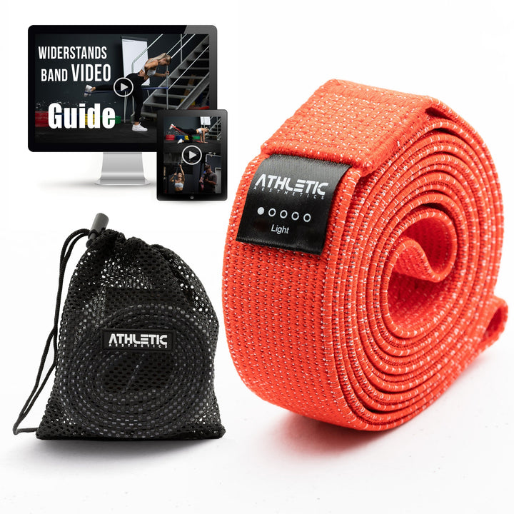 Widerstandsband Textil Rot / Sehr leicht (5kg - 10 kg) - Athletic Aesthetics