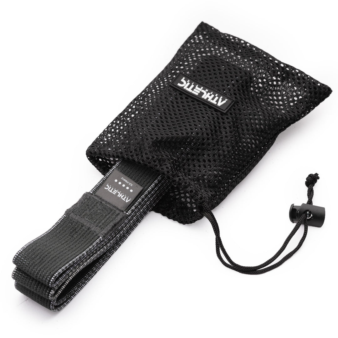 Widerstandsband Textil Schwarz / Sehr stark (35kg - 60kg) - Athletic Aesthetics